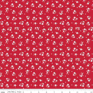 American Beauty Ditsy C14446-RED by Dani Mogstad for Riley Blake Fabric- 1/2 YARD
