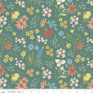Albion Main C14590-GREEN by Amy Smart for  Riley Blake Designs- 1/2 yard