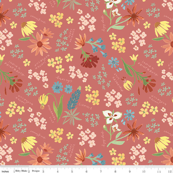 Albion Main C14590-ROSE by Amy Smart for  Riley Blake Designs- 1/2 yard