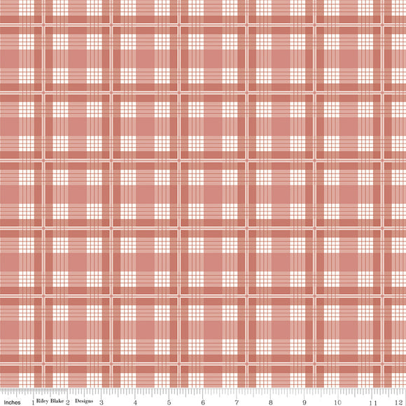 Albion Plaid C14593-ROSE by Amy Smart for  Riley Blake Designs- 1/2 yard