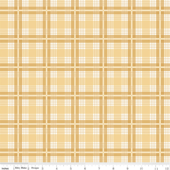 Albion Plaid C14593-YELLOW by Amy Smart for  Riley Blake Designs- 1/2 yard