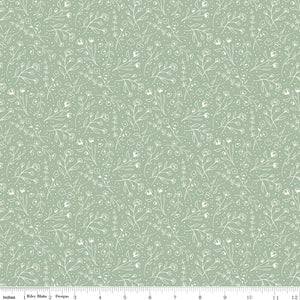 Albion Wildflowers C14594-SAGE by Amy Smart for  Riley Blake Designs- 1/2 yard