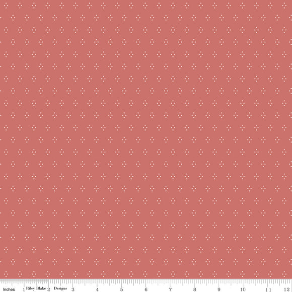 Albion Dots C14597-ROSE by Amy Smart for  Riley Blake Designs- 1/2 yard