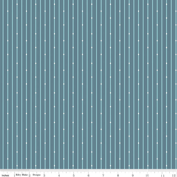 Albion Stripes C14598-BLUE by Amy Smart for  Riley Blake Designs- 1/2 yard