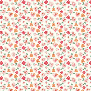 BloomBerry Tiny Roses C14601-CREAM by Riley Blake Designs- 1/2 Yard