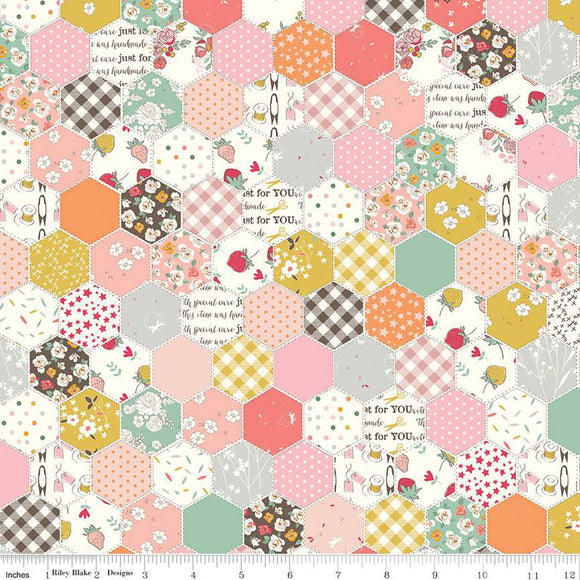 BloomBerry Cheater Print Multi C14609-MULTI by Riley Blake Designs- 1/2 Yard