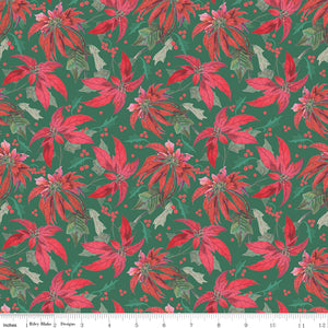 Merry Little Christmas Main C14840-GREEN by My Mind's Eye- Riley Blake Designs- 1/2 Yard