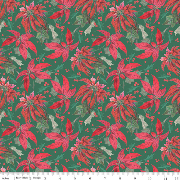 Merry Little Christmas Main C14840-GREEN by My Mind's Eye- Riley Blake Designs- 1/2 Yard