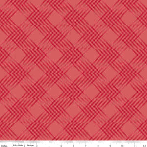 Merry Little Christmas Plaid C14844-RED by My Mind's Eye- Riley Blake Designs- 1/2 Yard