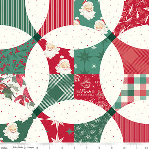 Merry Little Christmas- Christmas Petals Cheater Print C14849-MULTI by My Mind's Eye- Riley Blake Designs- 1 Yard