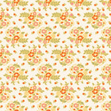 Peach Cobbler Posy C17421-CREAM by Lily Ashbury- Riley Blake Designs- 1/2 Yard