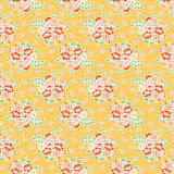 Peach Cobbler Posy C17421-YELLOW by Lily Ashbury- Riley Blake Designs- 1/2 Yard