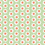 Peach Cobbler Tea Tin Rose C17423-GREEN by Lily Ashbury- Riley Blake Designs- 1/2 Yard