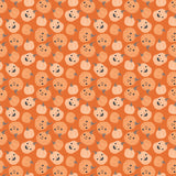 Frank and Friends Pumpkins C17472-ORANGE by My Mind's Eye- Riley Blake Designs- 1/2 Yard