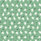 Frank and Friends Ghosts C17475-GREEN by My Mind's Eye- Riley Blake Designs- 1/2 Yard