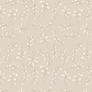 Unbleached Leaves CAP-SV-11606 from Soften the Volume by  Art Gallery Fabrics