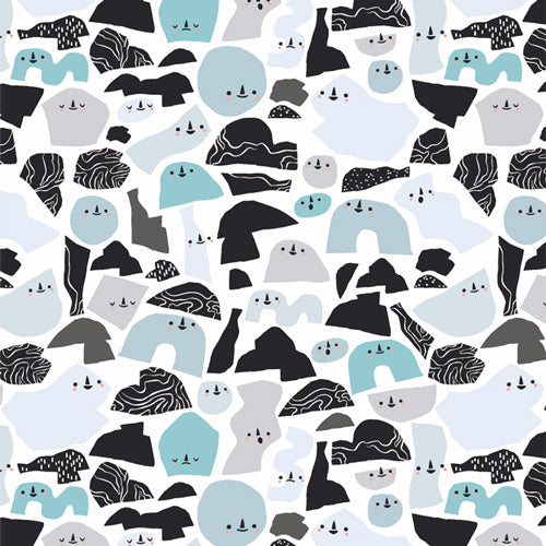 Happy Icebergs CAPAT12106 from Arctic Tale Capsule designed by Art Gallery Fabrics- 1/2 Yard