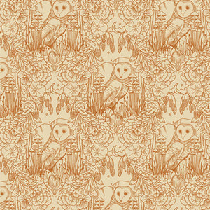 Moonlit Guardian Sepia COH18903 from coyote Hill designed by Katie O'Shea for  Art Gallery Fabrics-1/2 Yard