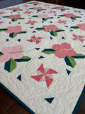 PREORDER Hibiscus Breeze Quilt Kit using Garden Glam by Lella Boutique- Moda- 65" X 70"