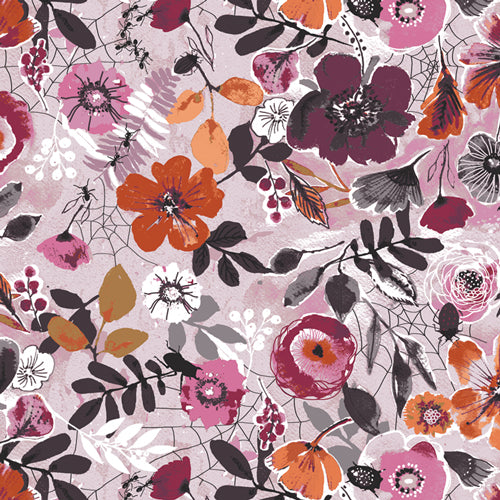 Night Bloom Rose EER31008 from Eerie designed by Katarina Roccella for  Art Gallery Fabrics- 1/2 Yard