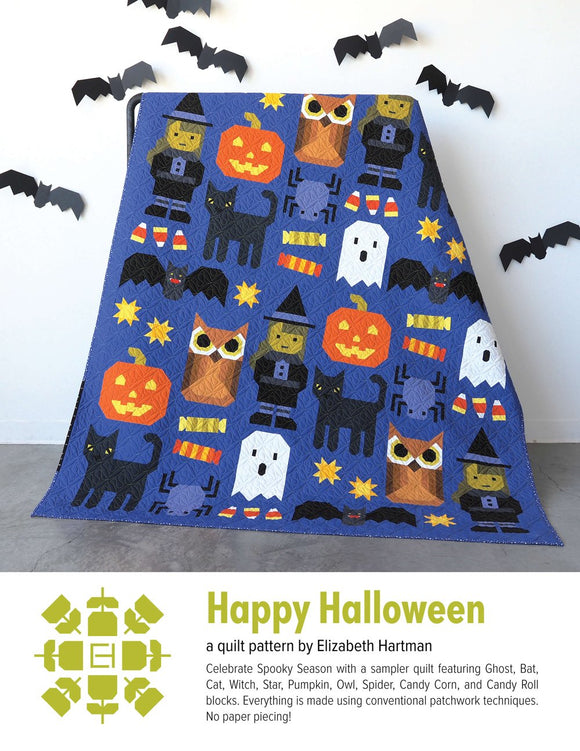 Happy Halloween Quilt Kit by Elizabeth Hartman- 70 X 86