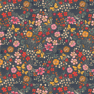 Floral Abundance Shade FLF85910 from The Flower Fields designed by Maureen Cracknell for Art Gallery-Half Yard