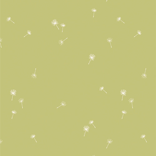 Dancing Dandelions Crisp FRE322312 from Fresh Linen designed by Katie O'Shea for  Art Gallery Fabrics-1/2 Yard