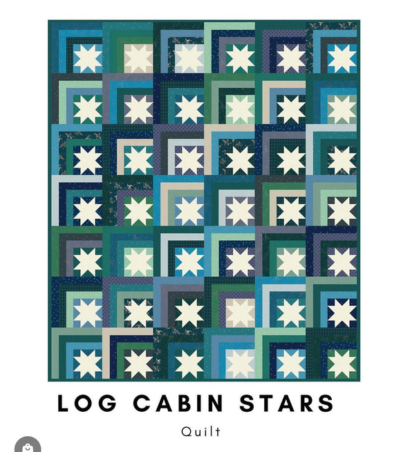 Log Cabin Stars Quilt Kit or FQB in Ruby Star Society 63x74 Pattern Not Included