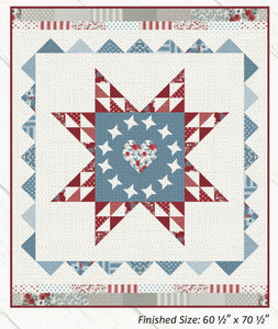 Heart of America Quilt Kit in Old Glory by Lella Boutique