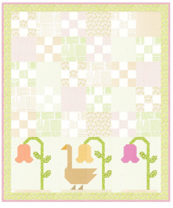 PREORDER Gertrude Baby Quilt Kit using Summers End by Fig Tree- Moda -45