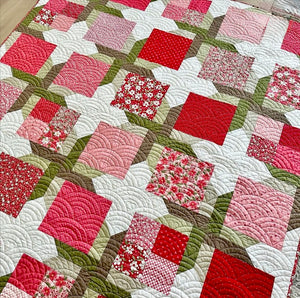 Carrot Cake Quilt Kit - in Love Blooms and Magic Dot by Lella Boutique- No pattern