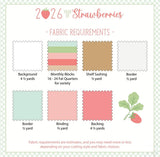 A Year in Strawberries Bundle - Heather Briggs Block of the Month