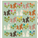 PREORDER Cottontails Quilt Kit by Elizabeth Hartman featuring Scenery - Moda-68"x74"