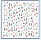 PREORDER Kittens Quilt Kit using A Cat Named Stitch by Camille Roskelley - 74" X 74"