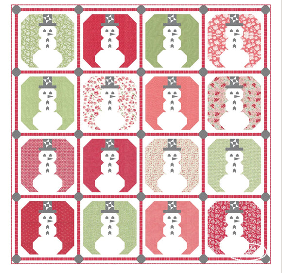 Snowy Quilt Kit in Lighthearted by Camille Roskelley - No pattern