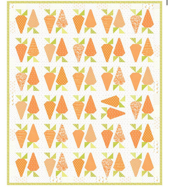 Carrot Sprouts Quilt Kit - Fig Tree and Co fabrics - No pattern