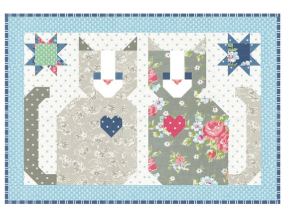 PREORDER Kittens Quilt Kit using A Cat Named Stitch by Camille Roskelley - 12