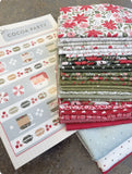 Cocoa Party Quilt Kit using Berry and Pine by Lella Boutique- Moda- 76 1/2" X 82 1/2"