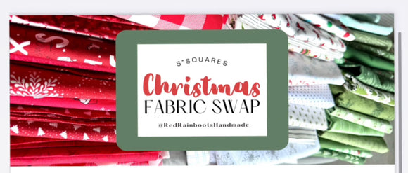 Christmas Fabric Swap - Red Rainboots Handmade - 5 yards total