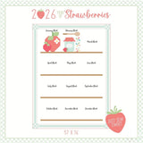 A Year in Strawberries Bundle - Heather Briggs Block of the Month