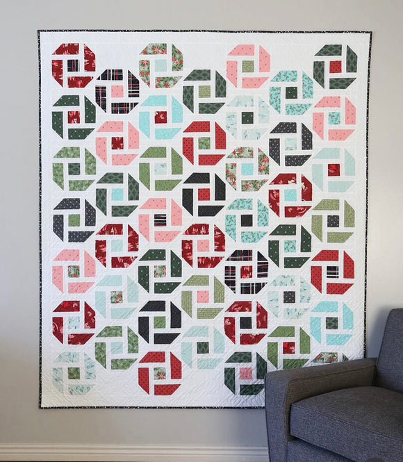 Cheer Up Quilt Kit - Throw Size- fabrics by Fancy That Designs