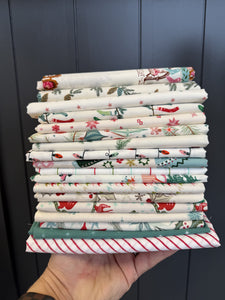 Low Volume Christmas Bundle of 16 prints - Classic Christmas or Sing Loud for all to Hear FQB or Chamomile Quilt Kit