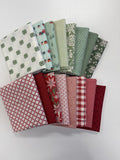 Holly Berry and Mint Christmas Fat Quarter Bundle - 16 prints