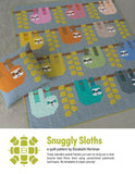 Snuggly Sloths Pattern by Elizabeth Hartman featuring Bella Solids - Moda