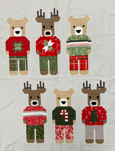 Cheer and Merriment Randolph & Rudy Quilt Kit by Elizabeth Hartman- 64 X 73"