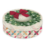 PREORDER Christmas Geese Boxed Quilt Kit using Home Town Holiday 2 by Lori Holt- 70 1/2" X 98 1/2"