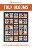 Folk Blooms Pattern PPP 26 by  Pen + Paper Patterns- 56 X 69"
