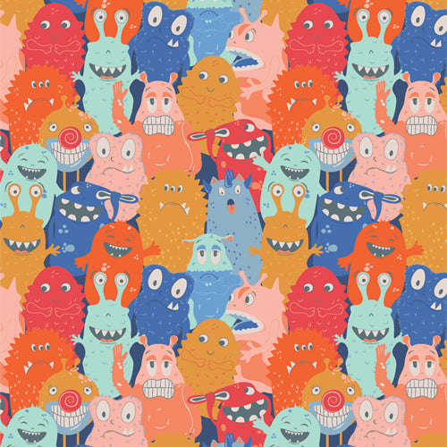 Monster Parade MVL44400 from MonsterVille by  Art Gallery Fabrics- 1/2 Yard