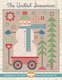 PREORDER Quilted Snowman Quilt Kit Featuring Home Town Holiday Fabrics by Lori Holt-  87.5" x 97.5"