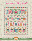 PREORDER Christmas Row Quilt Kit using Home Town Holiday 2 by Lori Holt- 80 1/2" X 92 1/2"